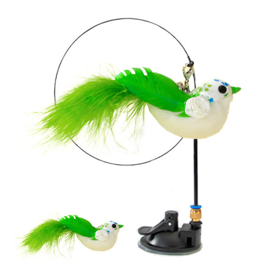 Feather Cat Teaser Wand with Replaceable Heads