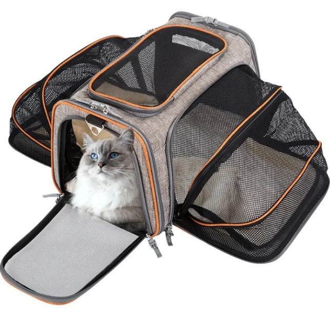 Foldable Soft-Sided Cat & Dog Carrier Bag