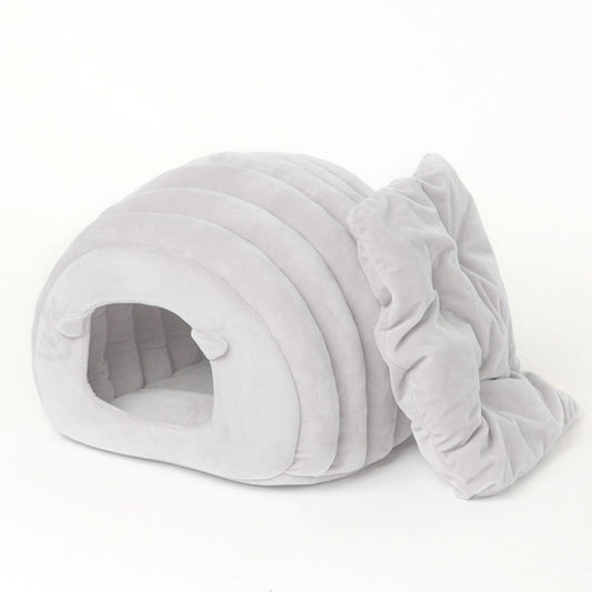 Warm Semi-closed Cat Bed Igloo Cave Sleeping Bag